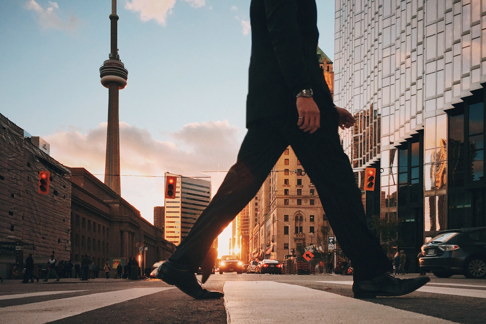 Walking in the city - Toronto